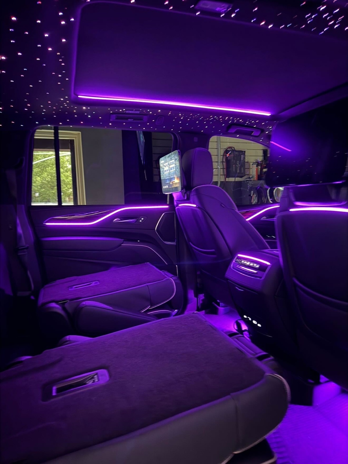 Escalade package deal with starlight and ambient lighting